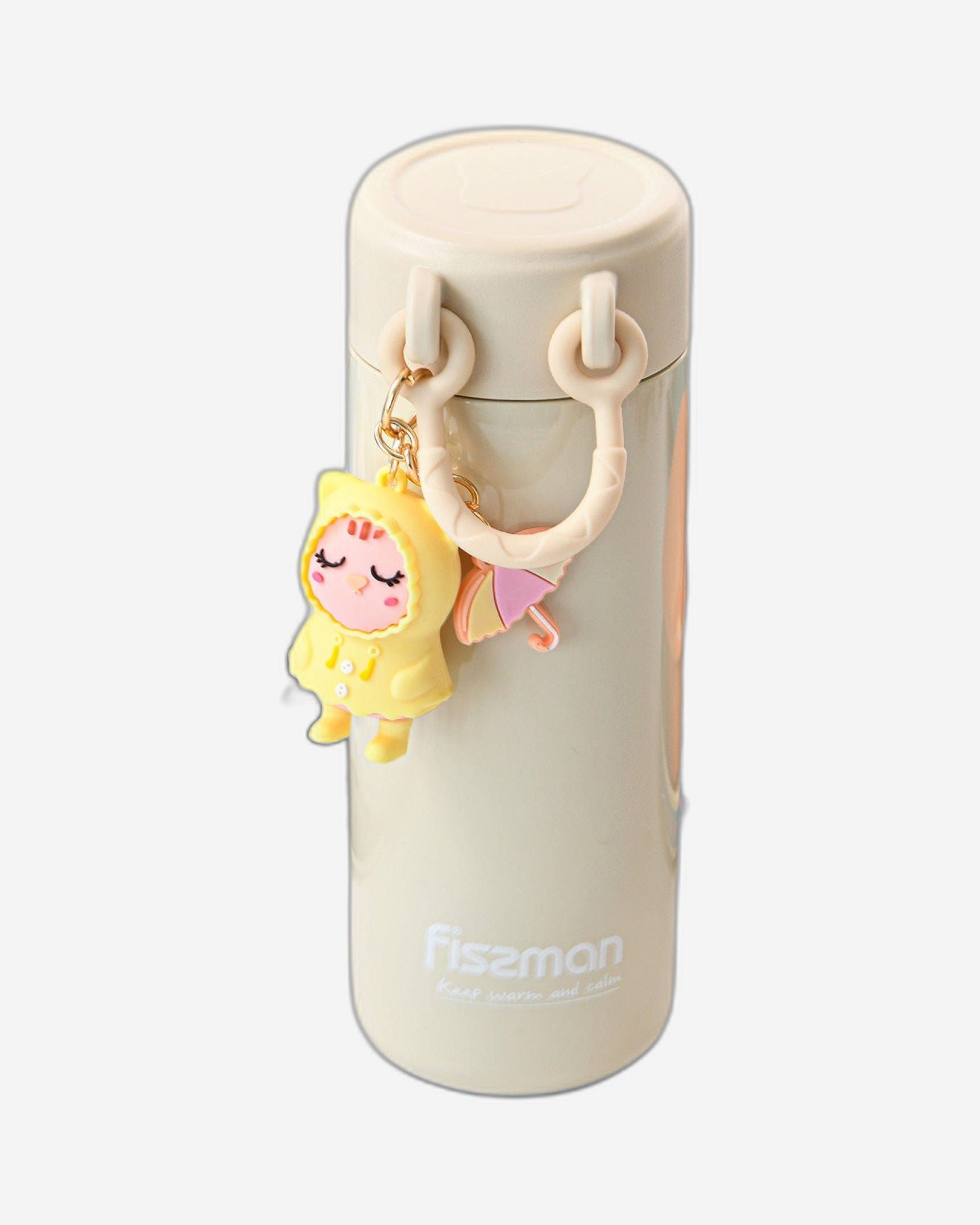 Fissman Double Wall Vacuum Flask 380ml Beige (Stainless Steel)