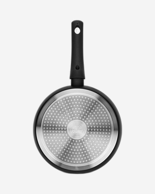 Fissman Deep Frying Pan Monique Series Non-Stick Coated Induction Bottom Black/White 24cm