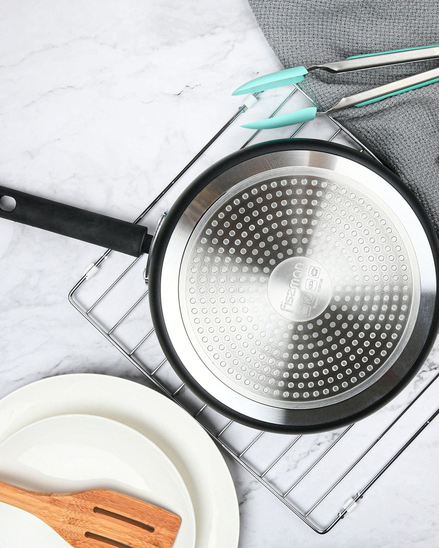 Fissman Deep Frying Pan Reina Black 28cm