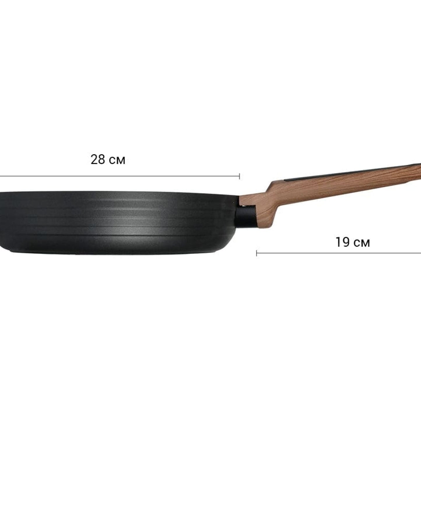 Fissman Frying Pan Diamond Aluminum Black 26cm
