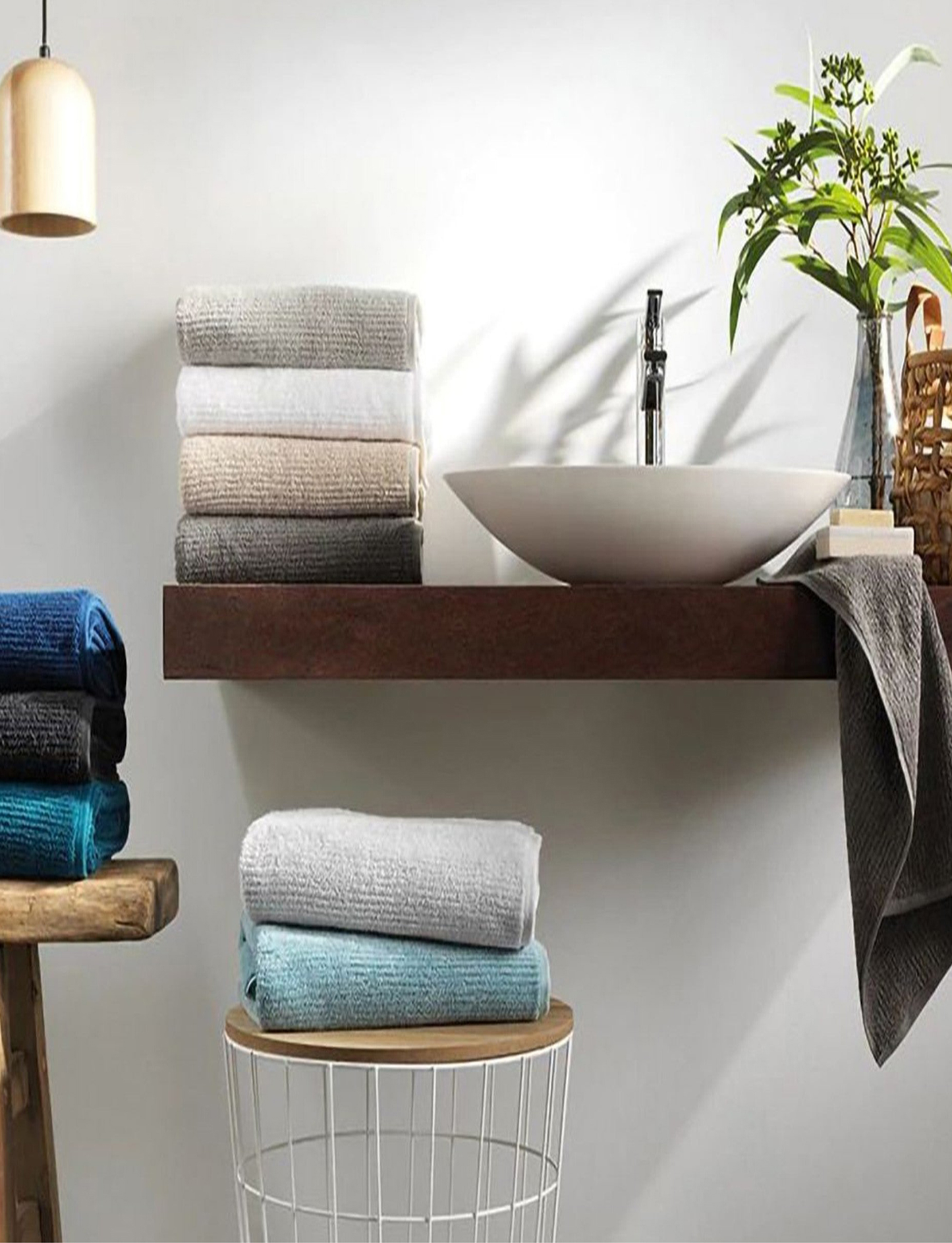 Sheridan Living Textures Bath Towel Misty Teal