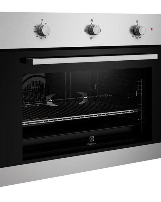 Electrolux Built-In Single Gas Oven with 88L Large Capacity and Rotisserie Turnspit 90cm