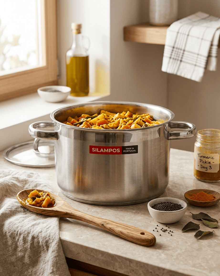 Silampos Atlantico Stockpot with Lid 24Cm