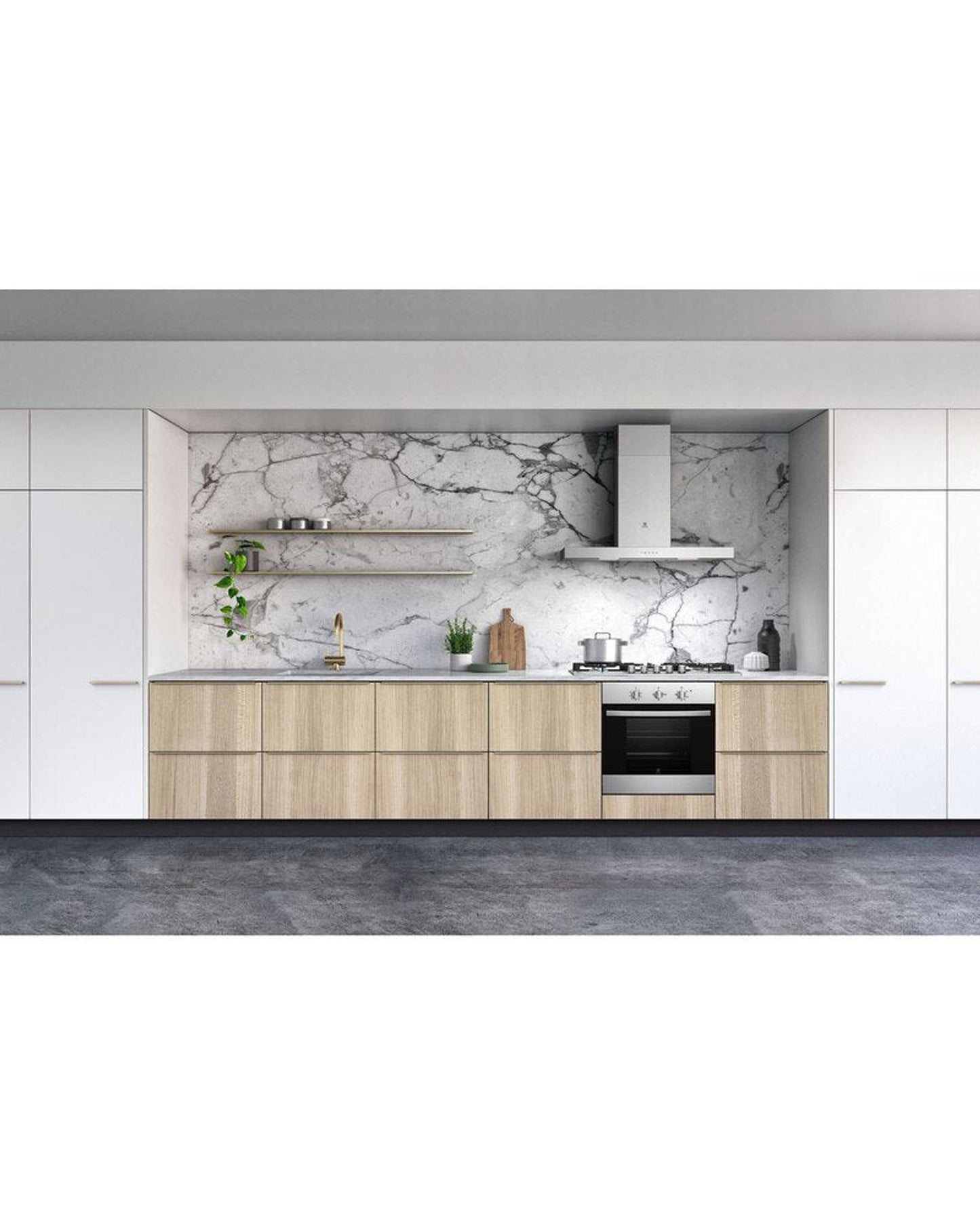 Electrolux Built-In Single Gas Oven with 68L Large Capacity and Rotisserie Turnspit 60cm