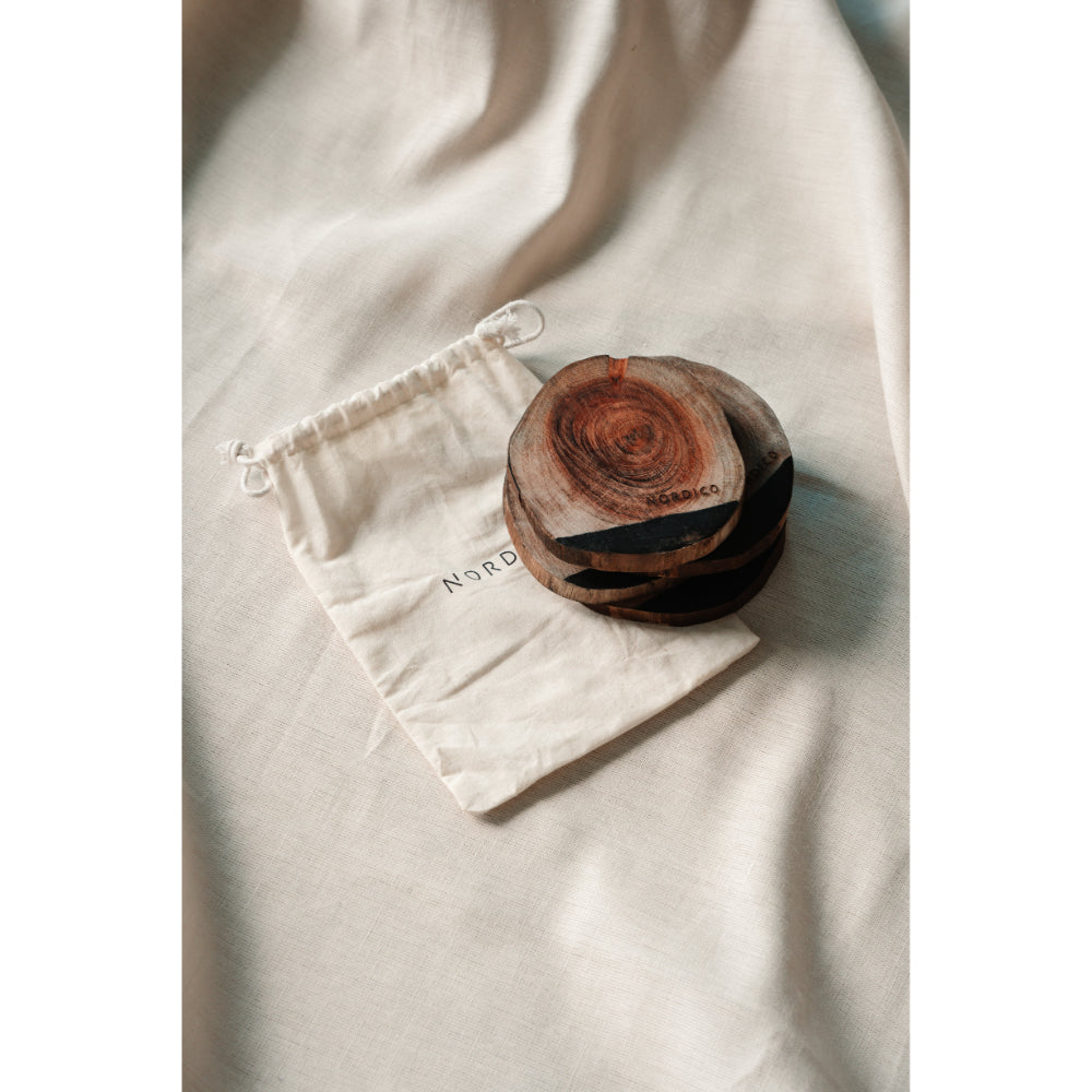 Nordico Wooden Coasters Set 4