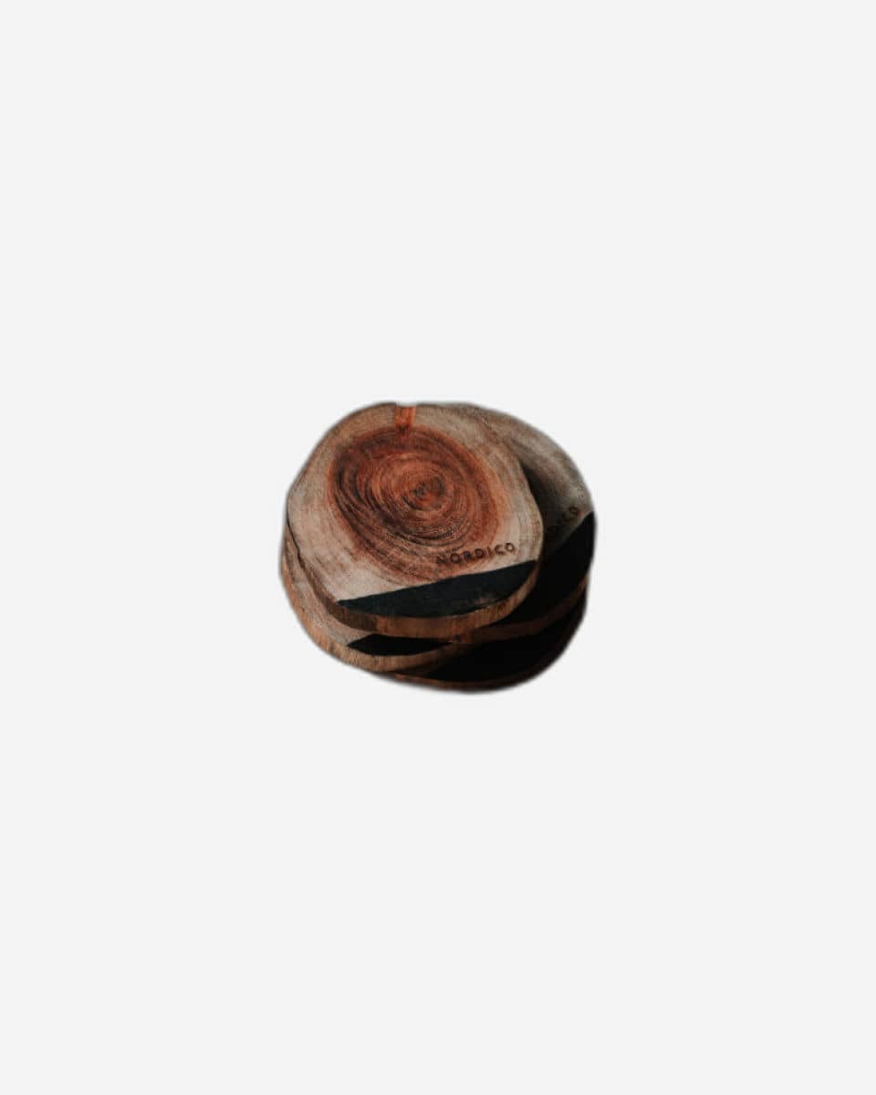 Nordico Wooden Coasters Set 4