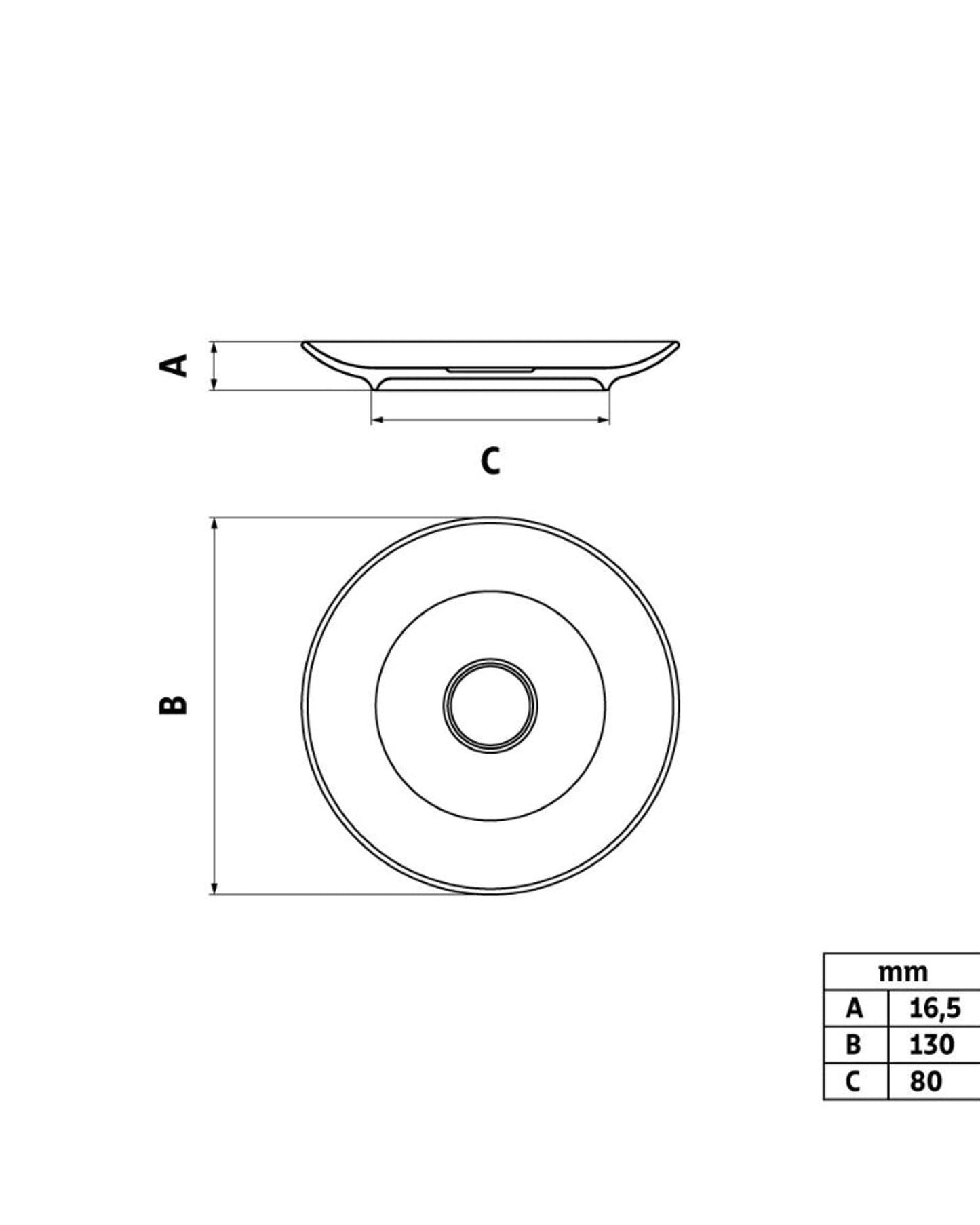 Tramontina Maria Augusta Porcelain Coffee Saucer