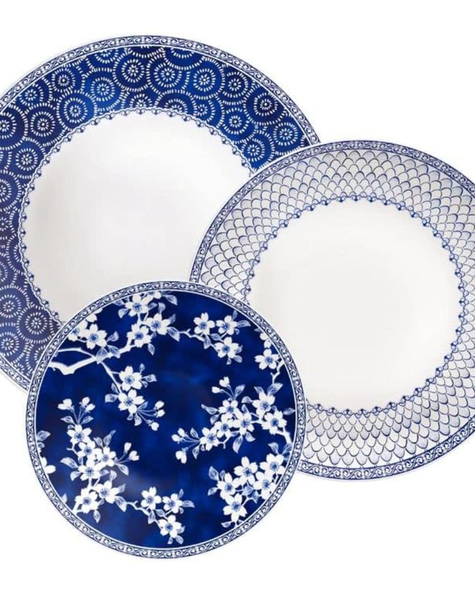 Tramontina Brazil Umeko 18 Pieces Decorated Porcelain Dinner Set