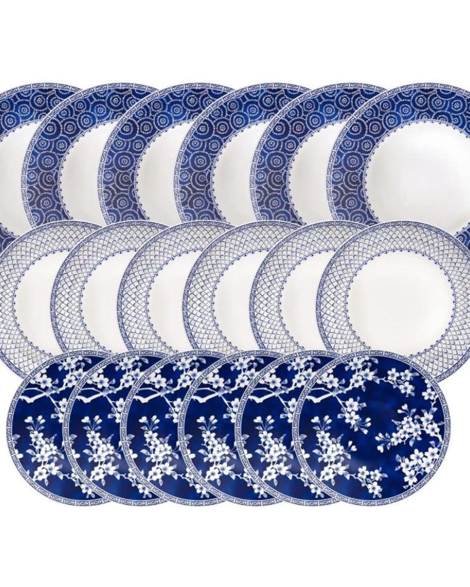 Tramontina Brazil Umeko 18 Pieces Decorated Porcelain Dinner Set