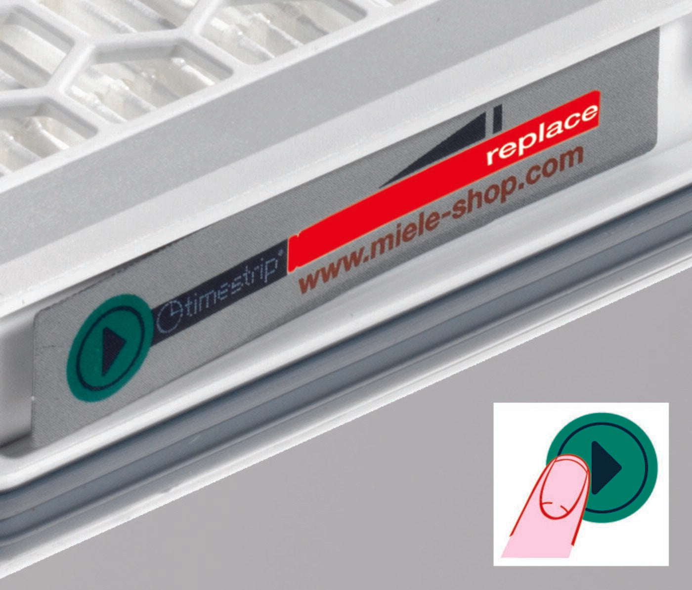 Miele Active AirClean filter with TimeStrip