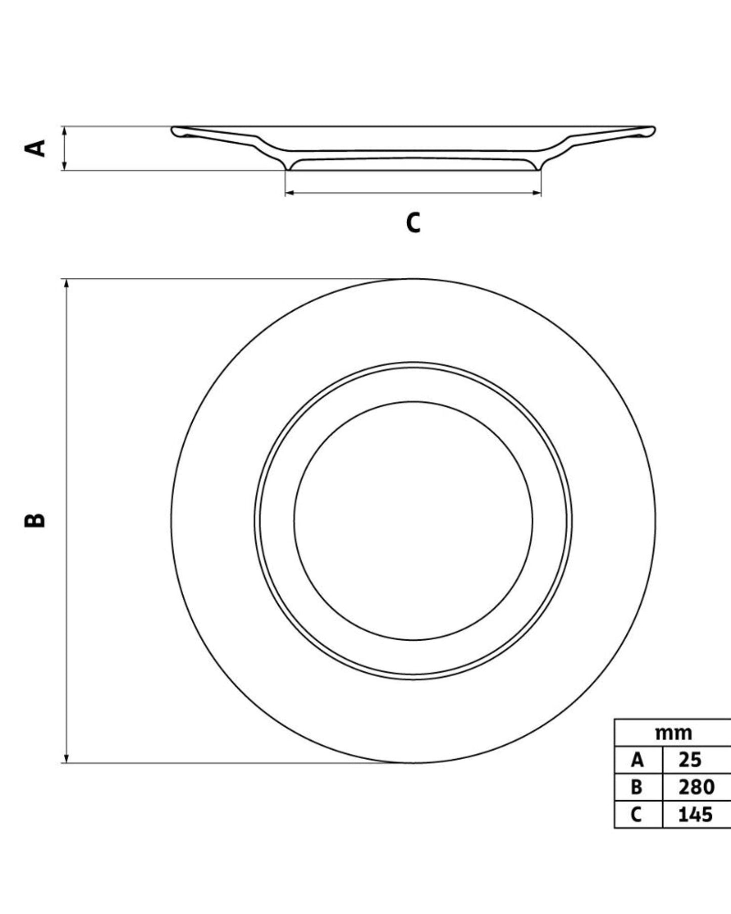 Tramontina Elena Dinner Plate 28cm