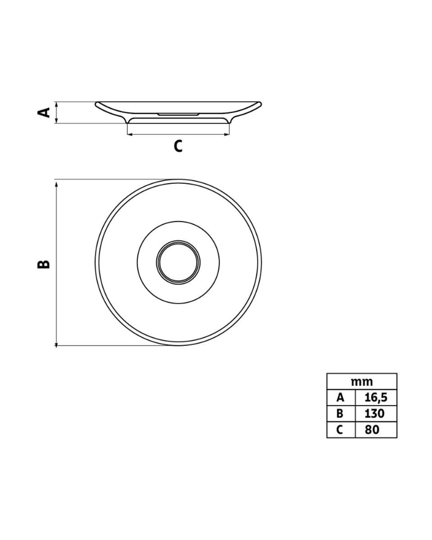 Tramontina Paola Porcelain Espresso Saucer