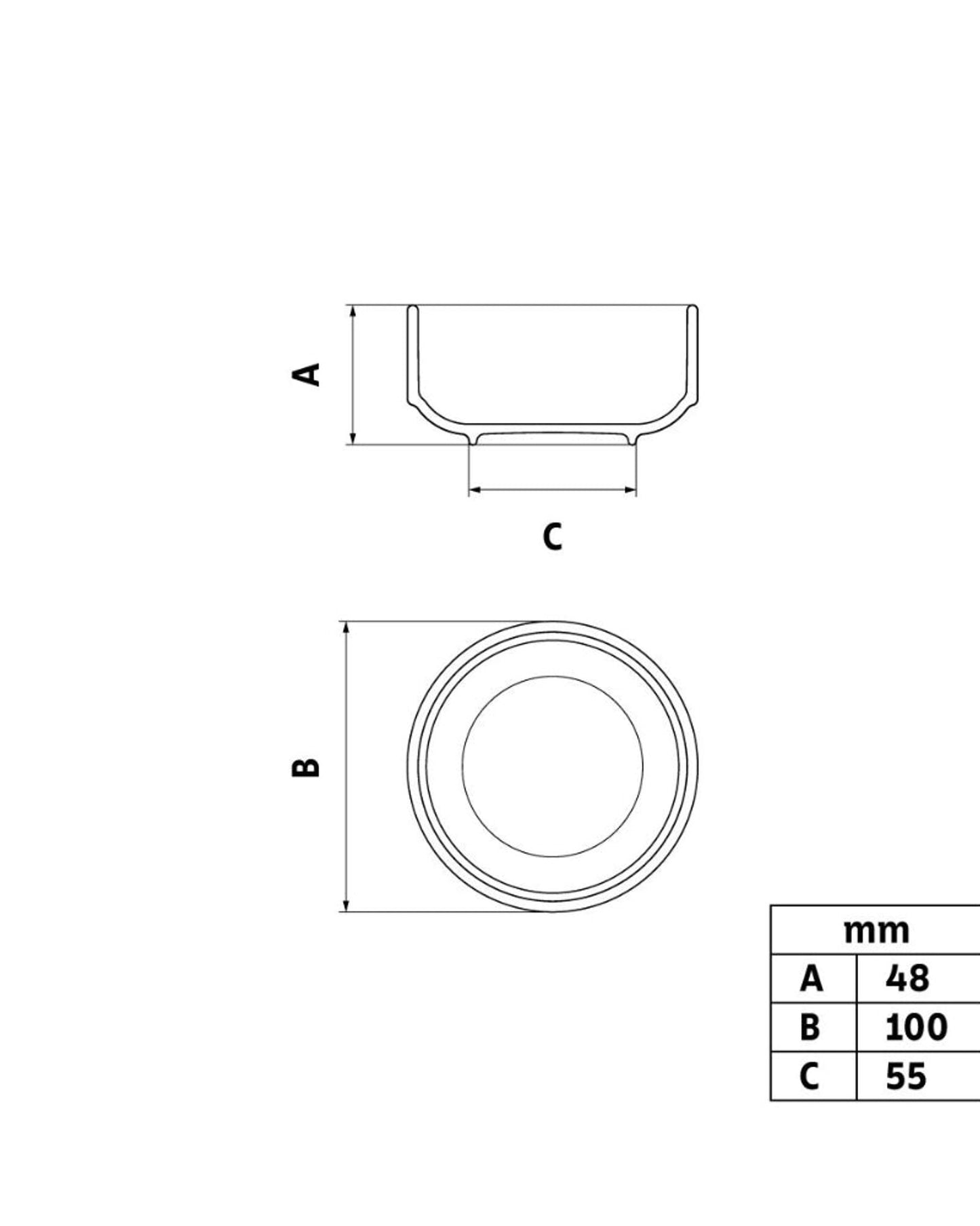 Tramontina Paola Porcelain Stackable Bowl 10 cm
