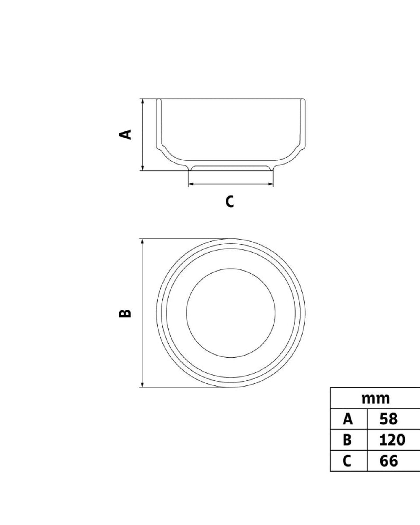 Tramontina Paola Porcelain Stackable Bowl 12 cm