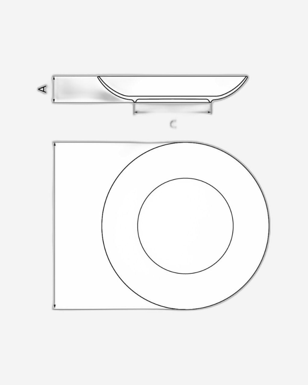 Tramontina Bárbara 22 cm Porcelain Deep Plate