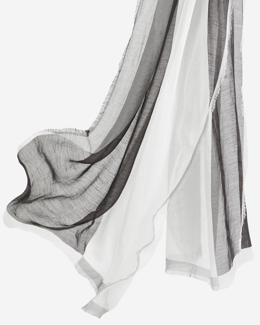 Reiss Linen Printed Scarf