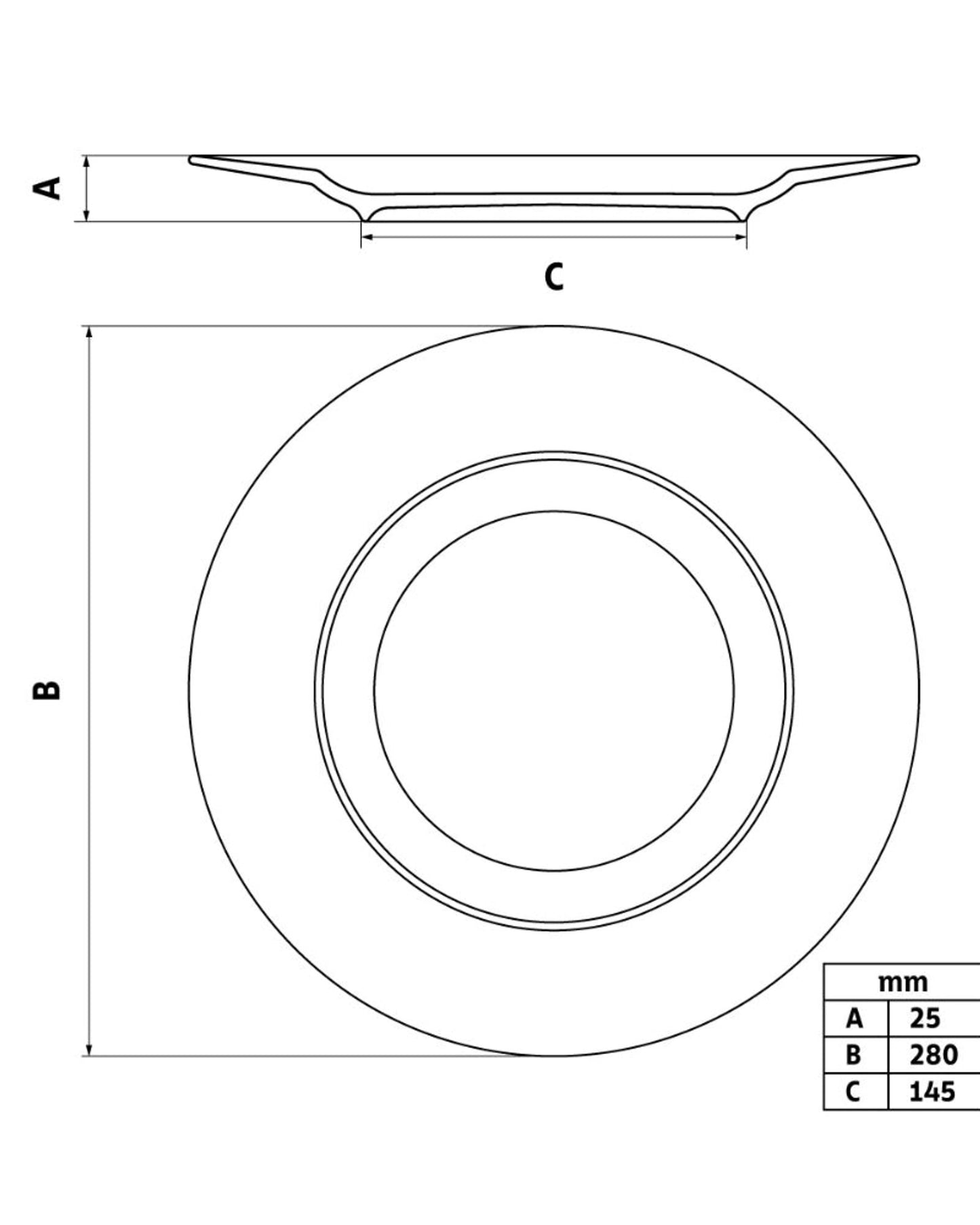 Tramontina Dinner Plate 28cm