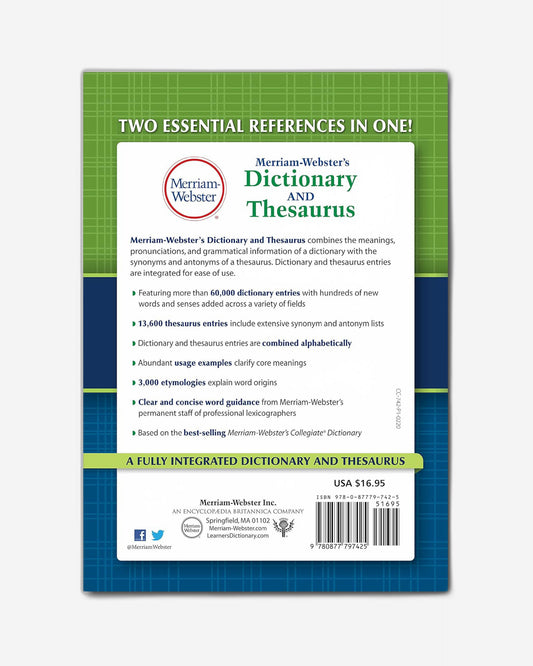 Merriam-Webster's Dictionary and Thesaurus