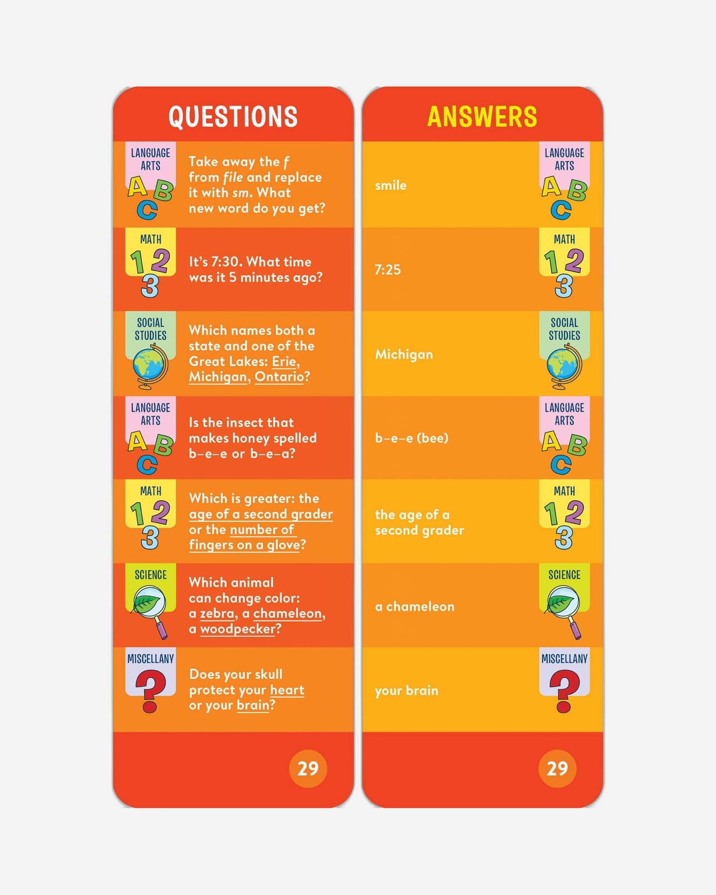 Brain Quest 2nd Grade Smart Cards Revised 5th Edition