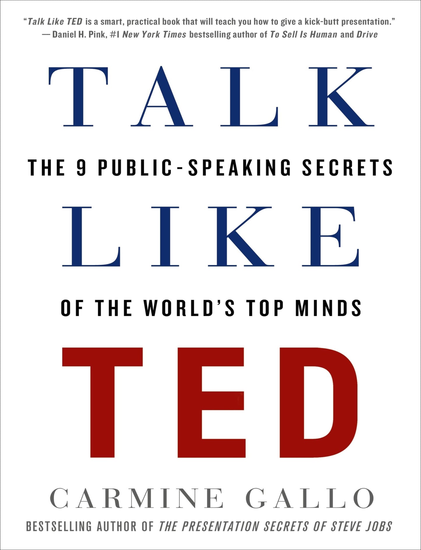 Talk Like Ted : The 9 Public Speaking Secrets Of The World'S Top Minds