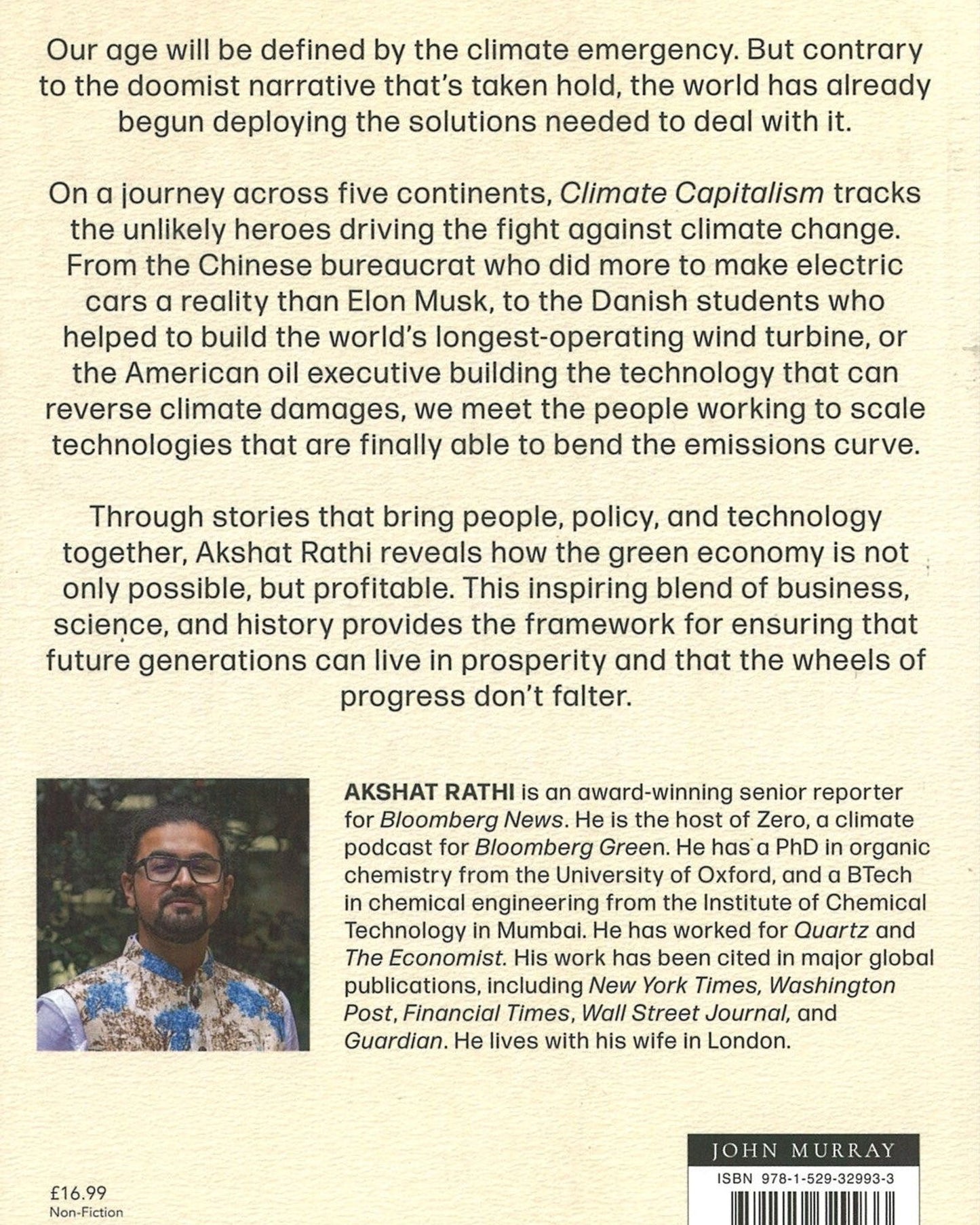 Climate Capitalism : Winning the Global Race to Zero Emissions / "An important read for anyone in need of optimism" Bill Gates