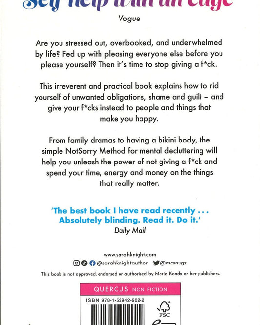 The Life-Changing Magic of Not Giving a F**k : The bestselling book everyone is talking about