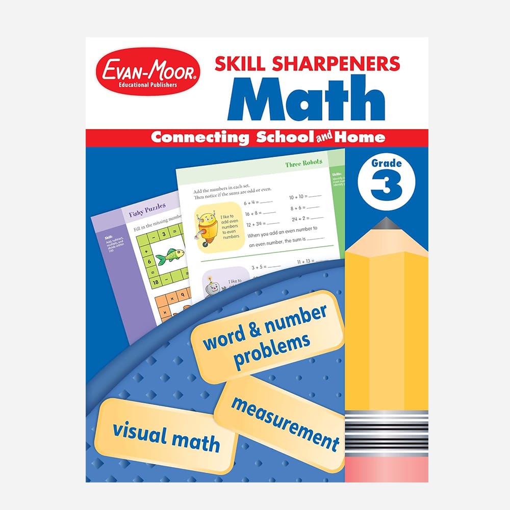 Skill Sharpeners Math Workbook Grade 3