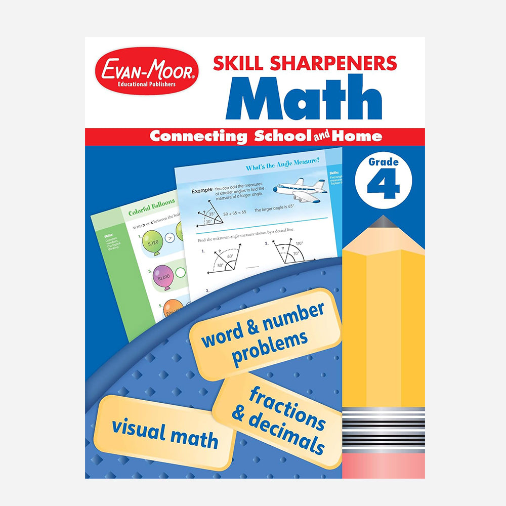 Skill Sharpeners Math Workbook Grade 4
