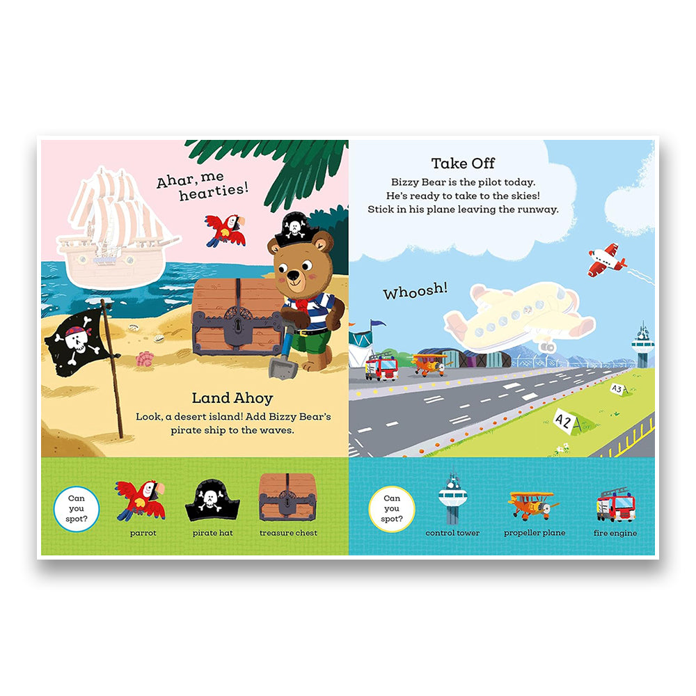 Bizzy Bear: My First Sticker Book Things That Go