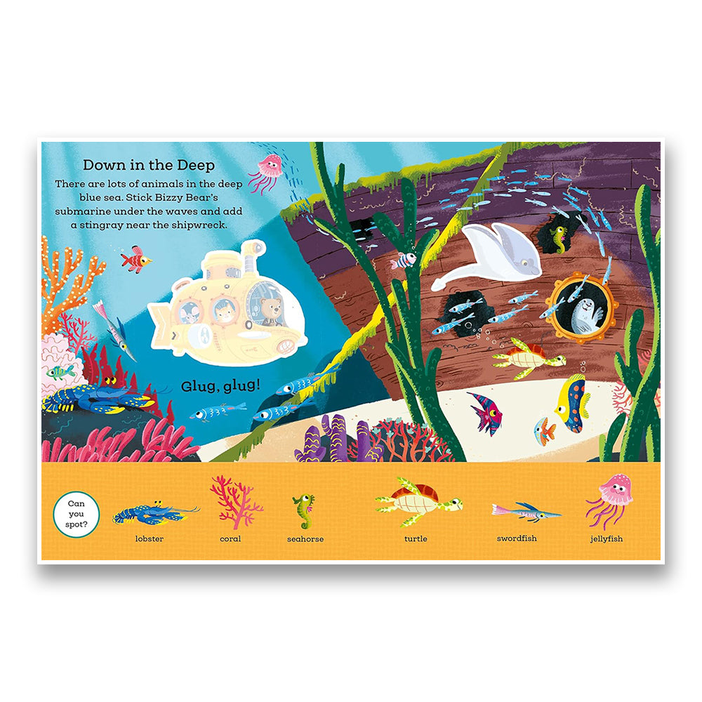 Bizzy Bear: My First Sticker Book Things That Go