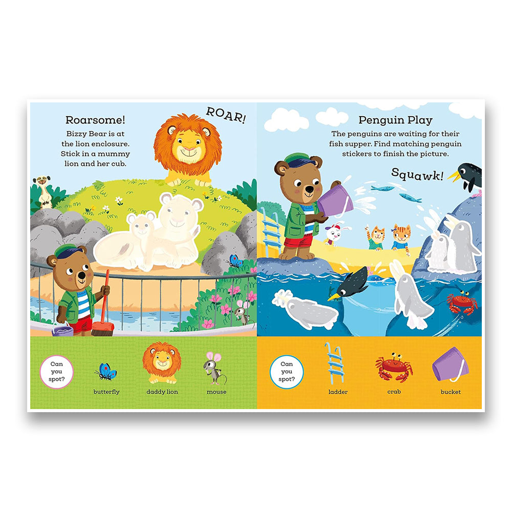 Bizzy Bear: My First Sticker Book Animals