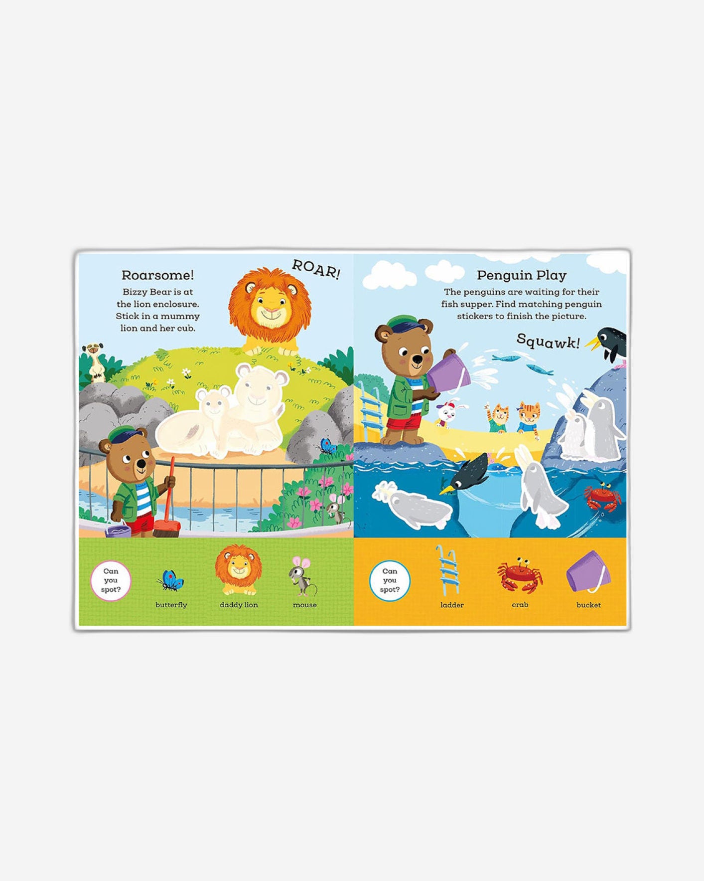 Bizzy Bear: My First Sticker Book Animals