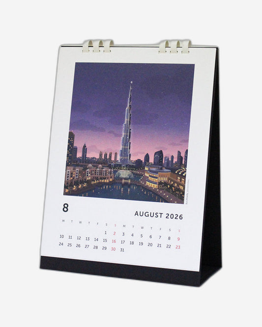 Dubai Desk Calendar 2026