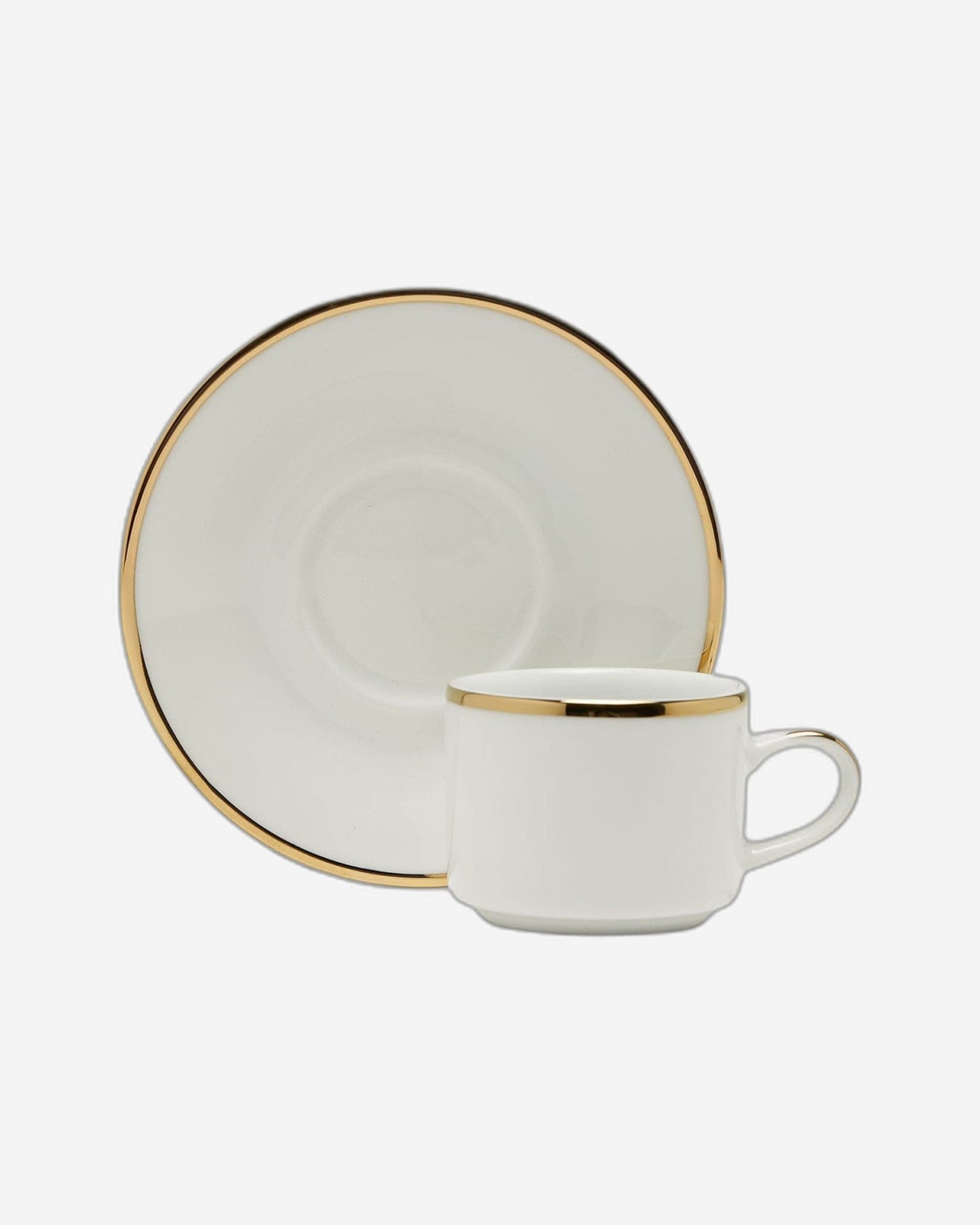 Dankotuwa Coffee Cup & Saucer Set 6+6 3Mm Gold