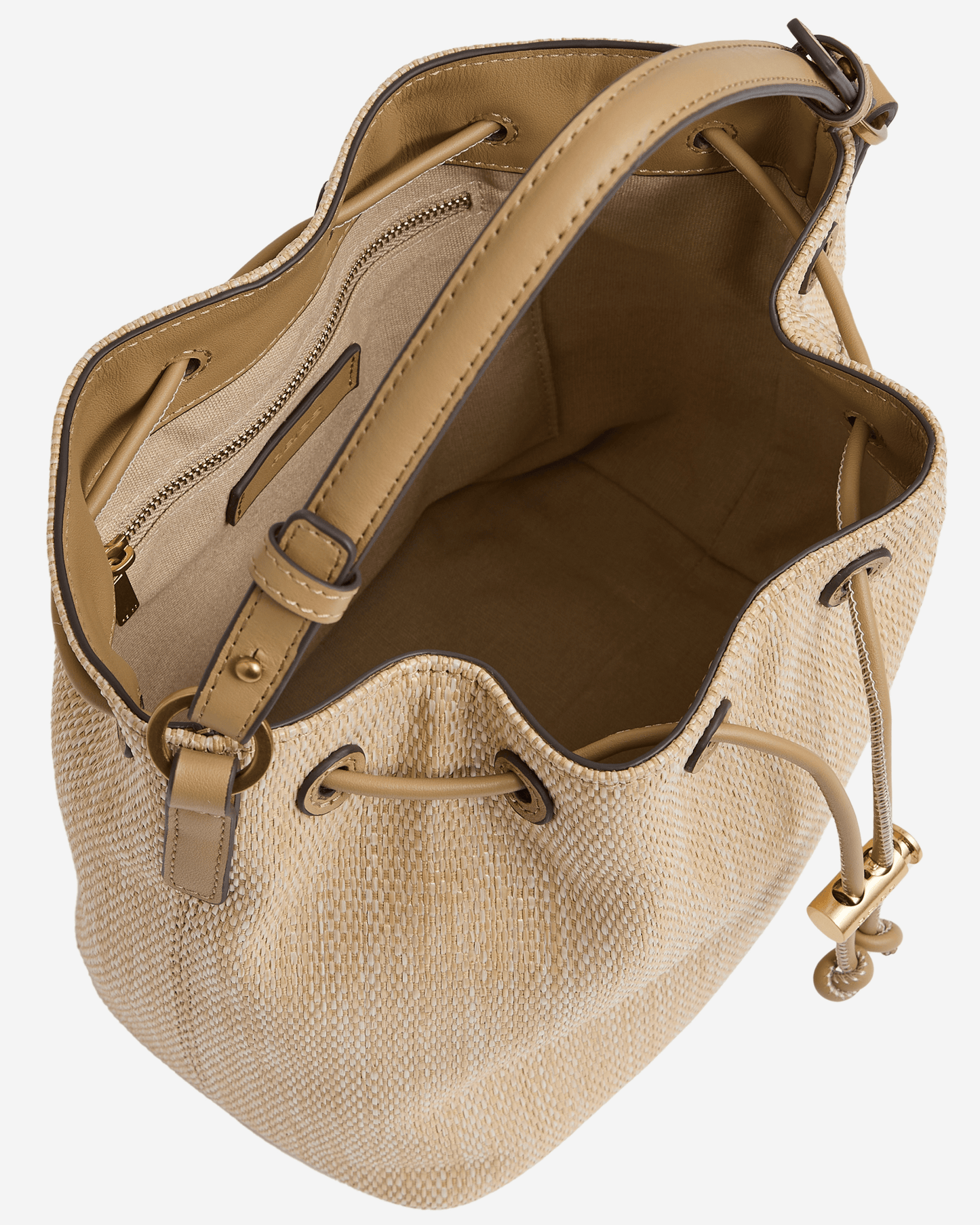 Reiss Raffia Bucket Bag