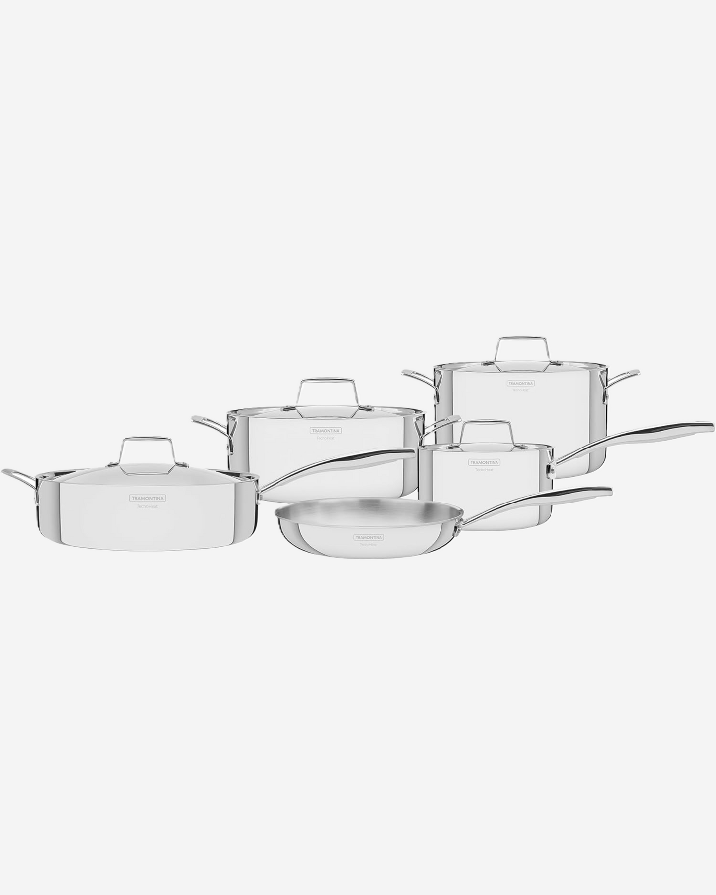 Tramontina Grano Tri-Ply Stainless Steel 9-Piece Cookware Set