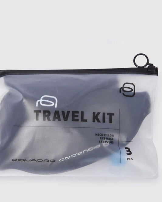 Piquadro Travel Set With Sleep Mask Pillow And Earplugs Black AC6435TA/N