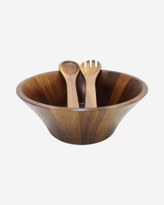 Billi Flare Salad Bowl Large W/servers-ACA-BHM-3-61A