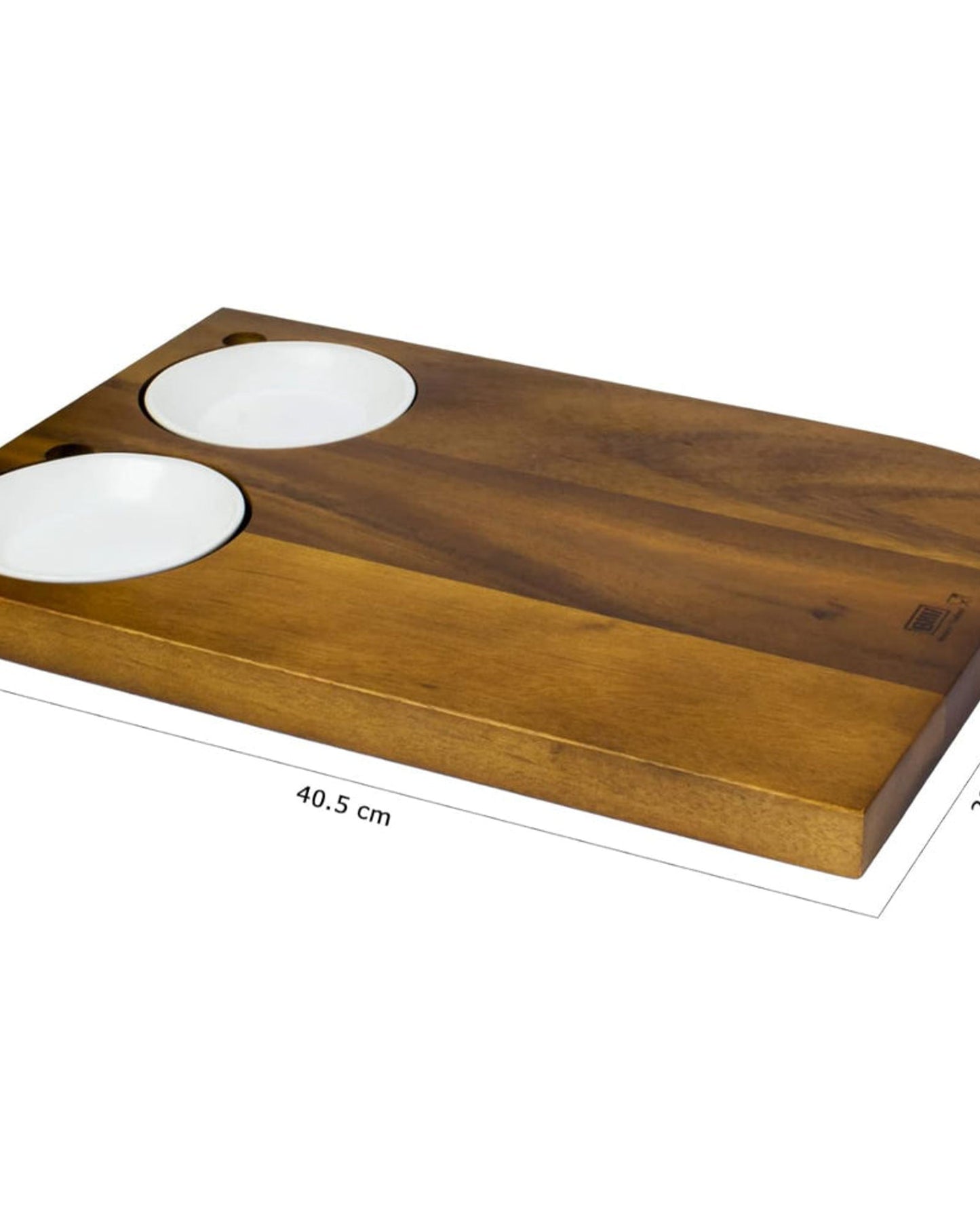 Billi Rectangular Board W/Ceramic Bowl