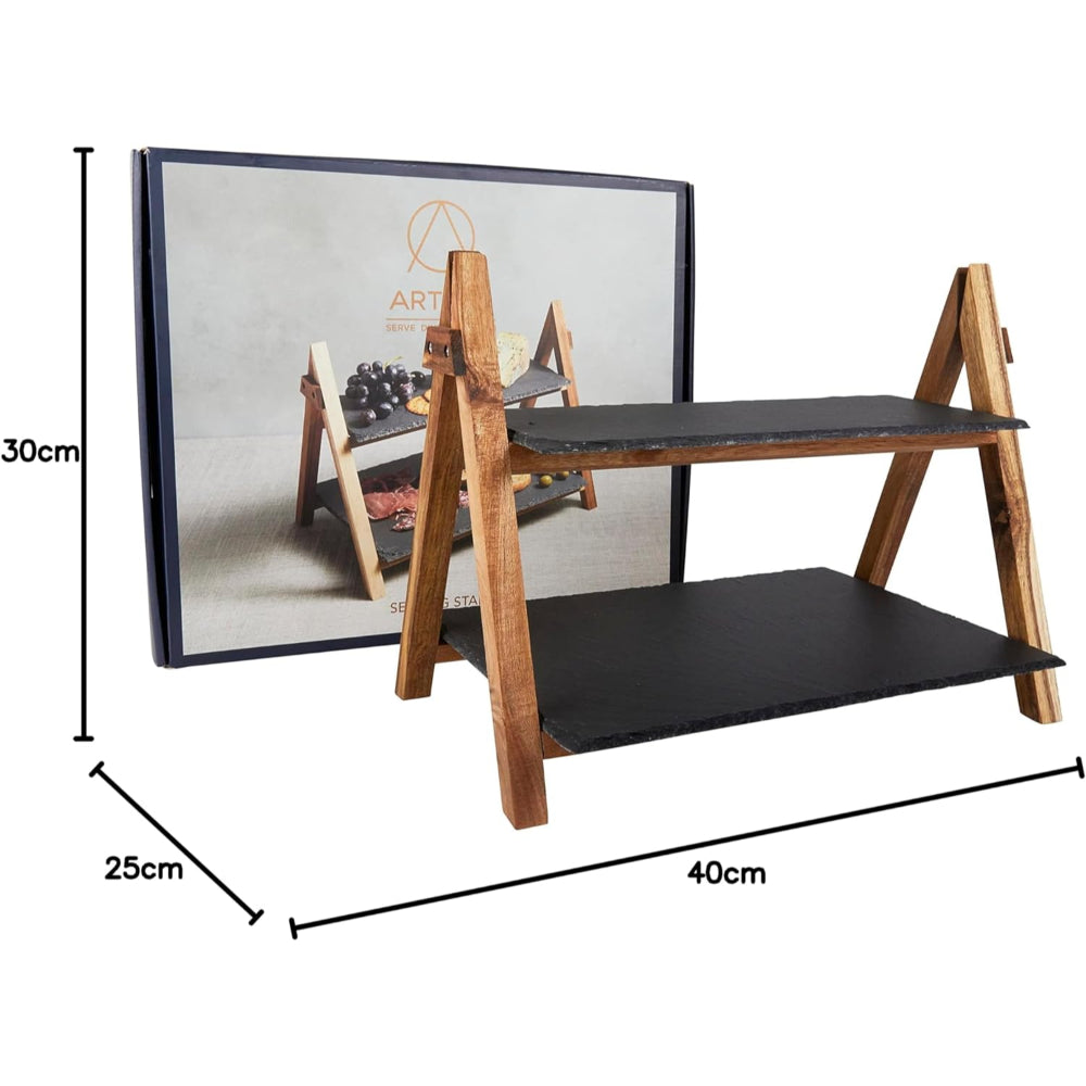 Art Serving Stand 2 Tier 40X30Cm