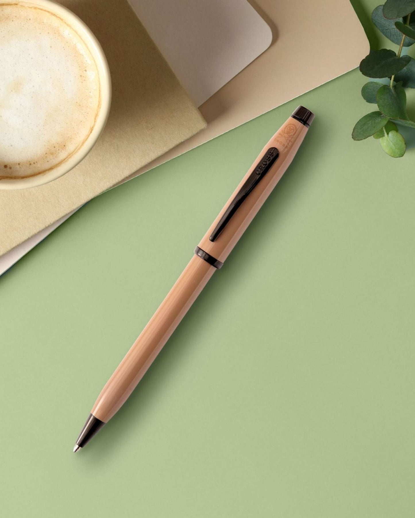 Cross Century® Ii Earthy Beige With Black Pvd Appointments Ballpoint Pen - AT0082-166