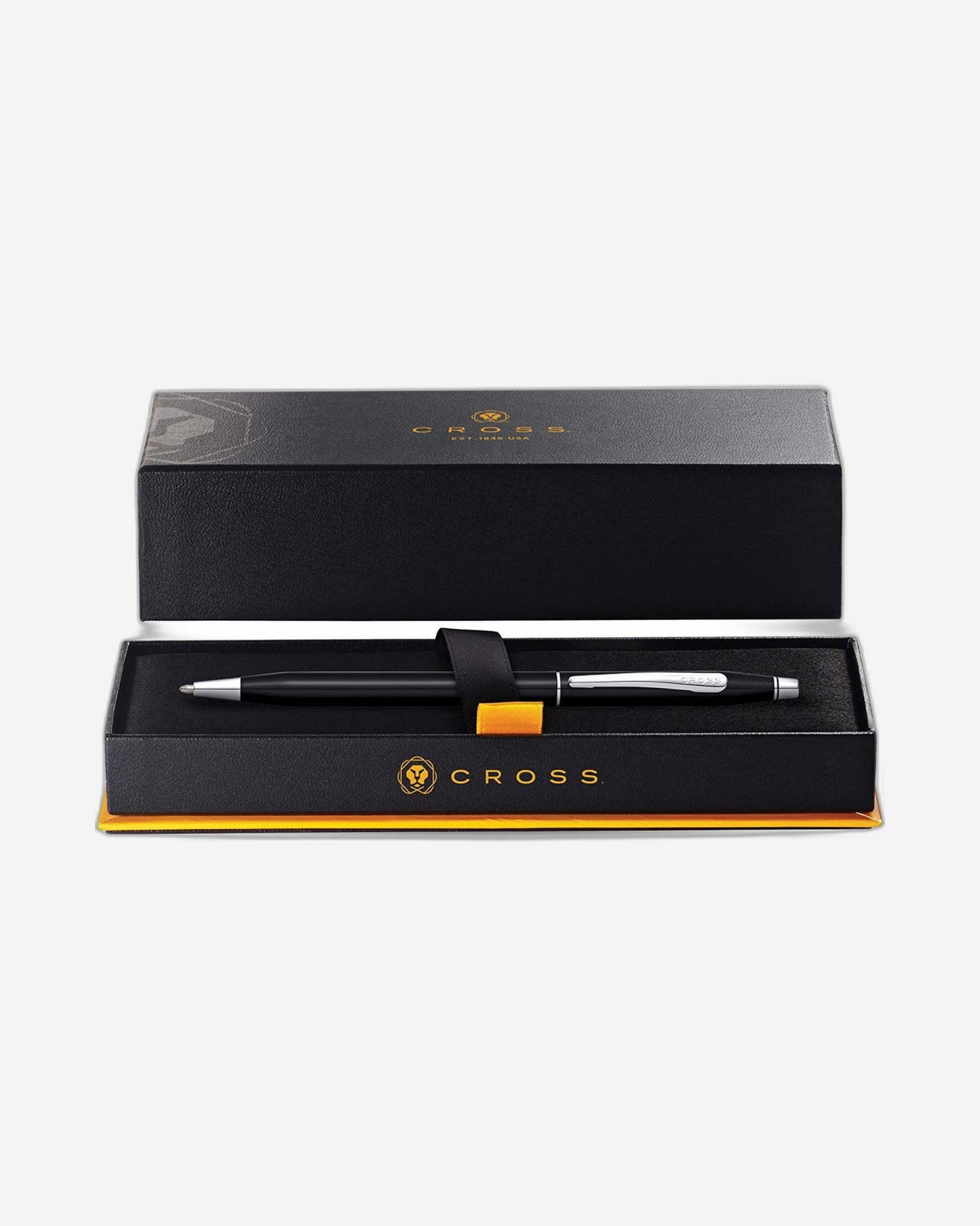 Cross Classic Century® Black Lacquer With Polished Chrome Appointments Ballpoint Pen - AT0082-77