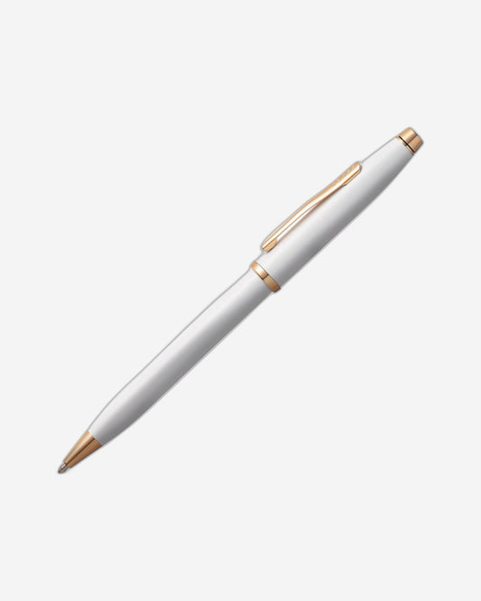 Cross Century® Ii Pearlescent White Lacquer With Polished Rose Gold Pvd Appointments Ballpoint Pen- AT0082WG-113