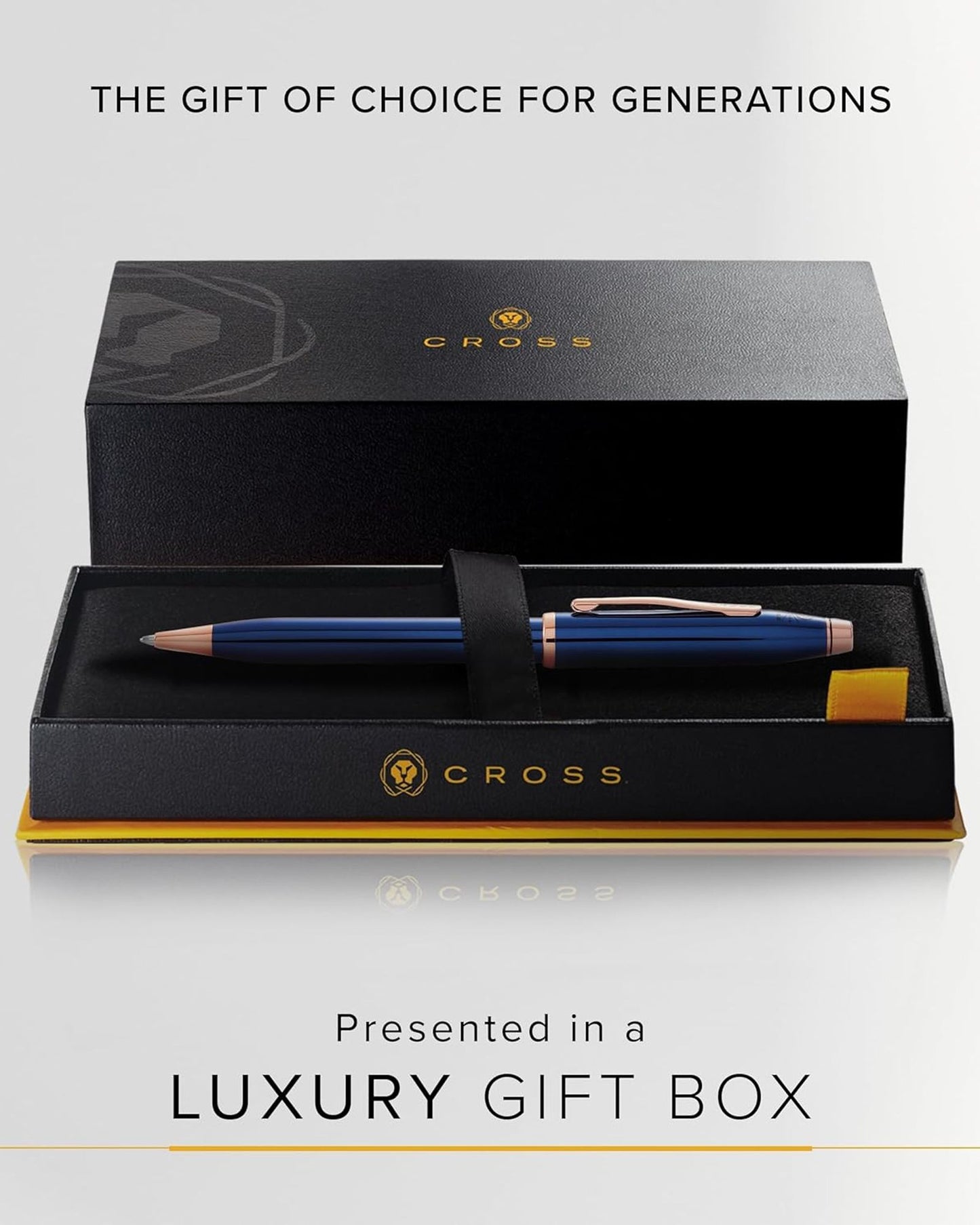 Cross Century® Ii Translucent Cobalt Blue Lacquer With Rose Gold Appointments Ballpoint Pen- AT0082WG-138