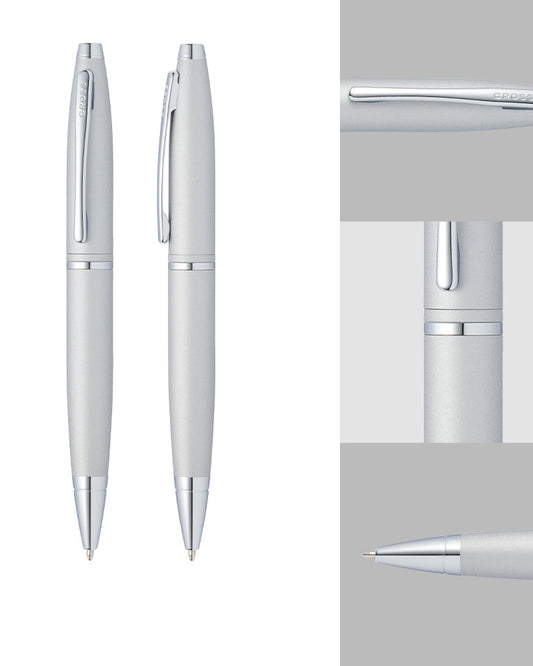 Cross Calais™ Satin Chrome With Polished Chrome Appointments Ballpoint Pen - AT0112-16