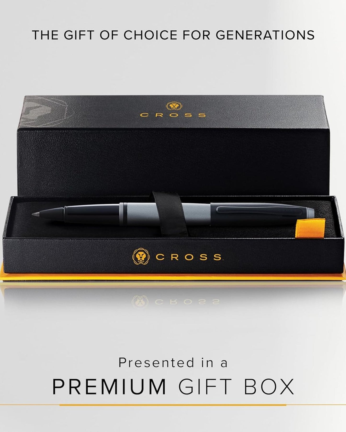 Cross Calais Matte Gray and Black Lacquer Selectip Rollerball Pen