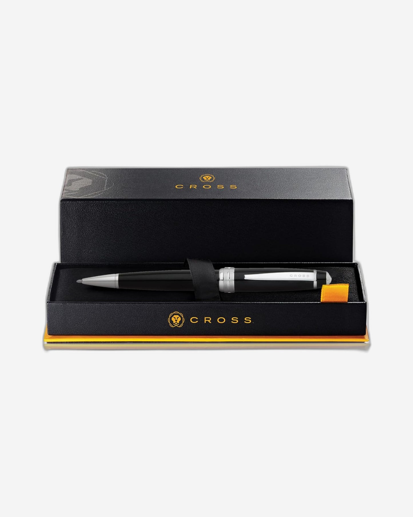 Cross Bailey™ Black Lacquer With Polished Chrome Appointments Ballpoint Pen - AT0452-7