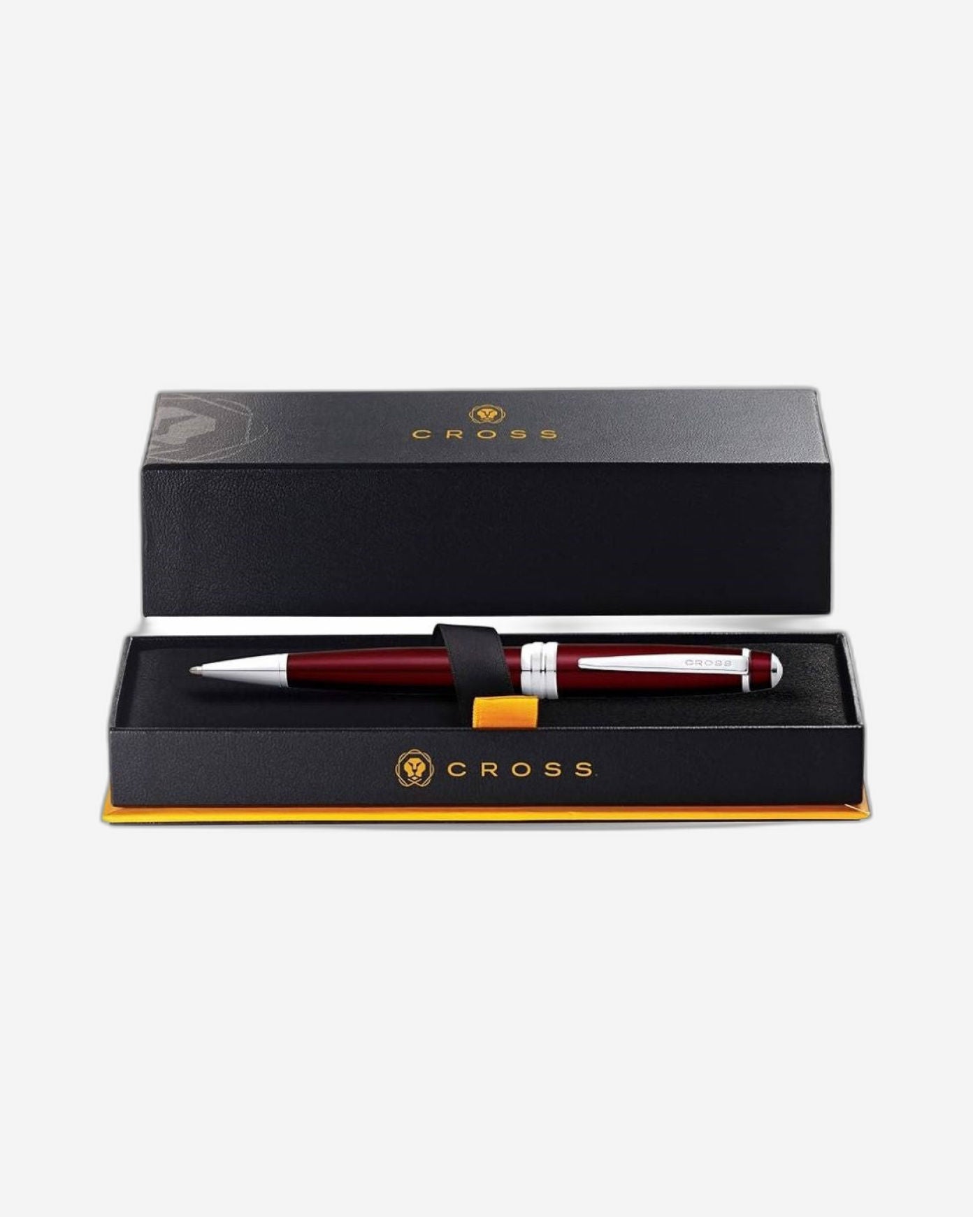 Cross Bailey™ Red Lacquer With Polished Chrome Appointments Ballpoint Pen - AT0452-8