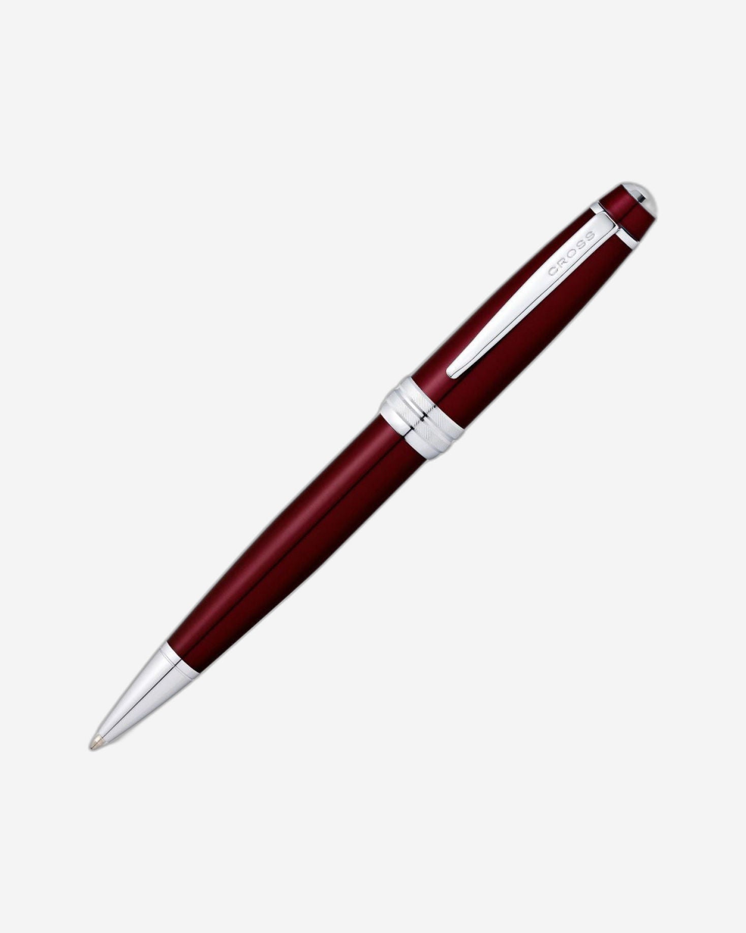 Cross Bailey™ Red Lacquer With Polished Chrome Appointments Ballpoint Pen - AT0452-8