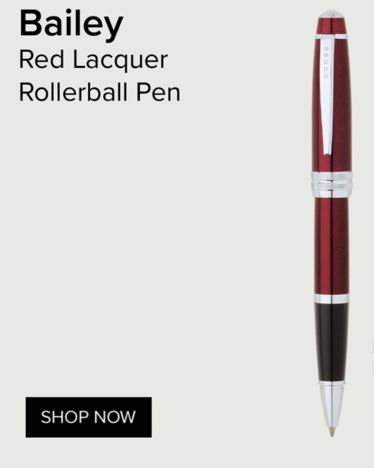 Cross Bailey Red Lacquer Rollerball Pen